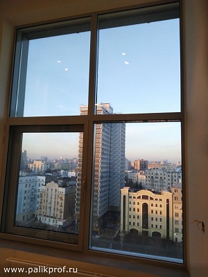 Шумоизоляция витражных окон в апартаментах Новый Арбат 15